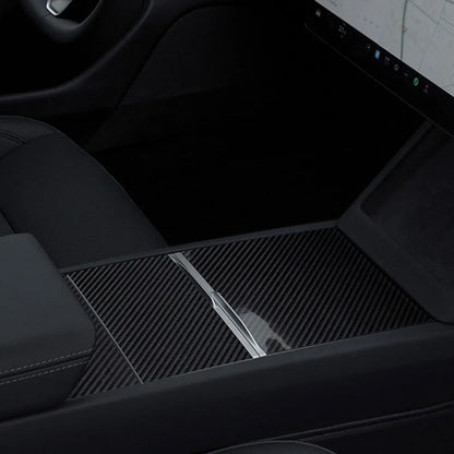 Real Carbon Fiber Center Console Cover for Tesla Model 3 Highland 2024+