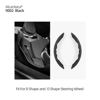 Alcantara Steering Wheel Cover for Tesla Model 3/Y 2019-2023