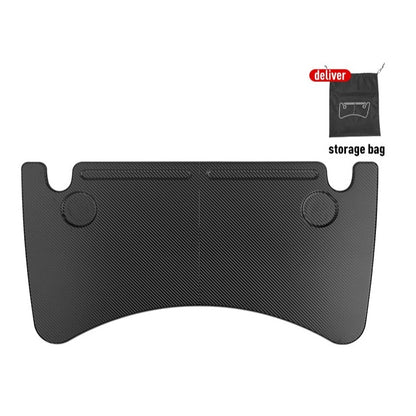 Carbon Fibre Texture Steering Wheel Tray For Tesla Model 3/Y