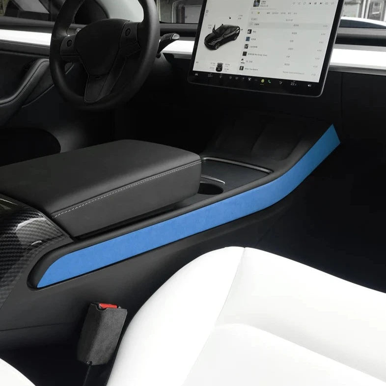 Alcantara Centre Console Side Strip for Tesla Model 3/Y 2021-2023