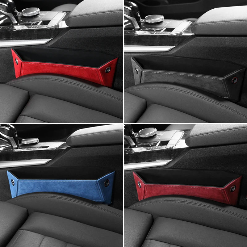 Alcantara Seat Side Gap Storage Pocket for Tesla