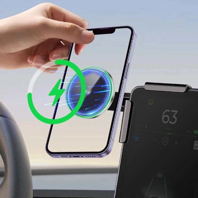 Car Phone Mount Holder/Magsafe Wireless Charger for Model 3/Y