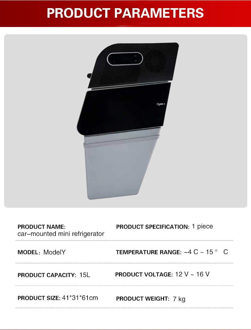 Tesla Model Y Trunk Fridge