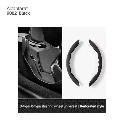 Alcantara Steering Wheel Cover for Tesla Model 3/Y 2019-2023