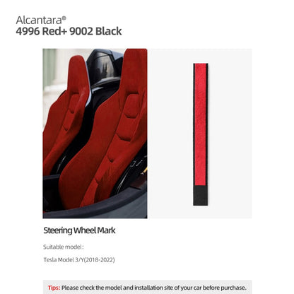 Alcantara Steering Wheel Stripe For Model 3/Y