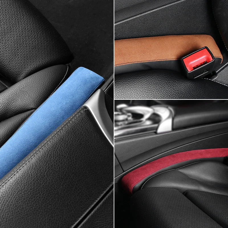 Alcantara Leather Seat Gap Strips for Tesla Model 3/Y