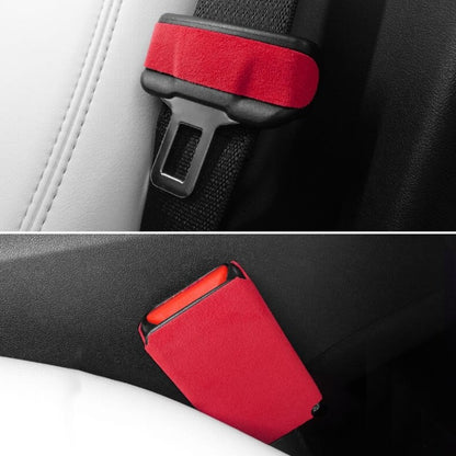 Alcantara Safe Belt Buckle Sticker for Tesla Model 3/Y