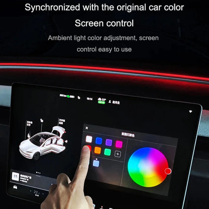 Backseat LED Ambient Interior Lights for Tesla Model 3 Highland 2024+