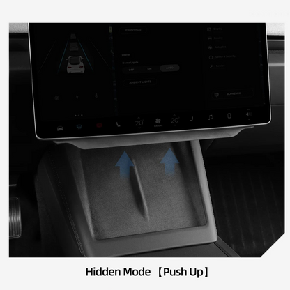 Hidden Storage Organizer Under Central Control Screen Tray for Tesla Model 3 Highland 2024+