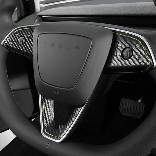Alcantara Steering Wheel Sticker for Model 3 Highland 2024+