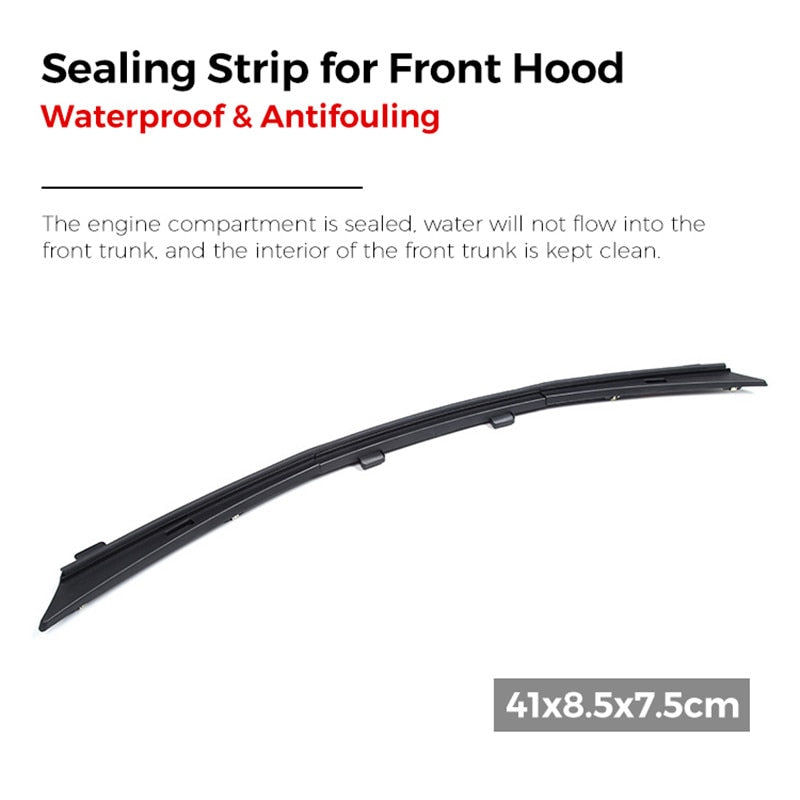 Front Waterproof Cover Strip for Tesla Model 3 & Model Y 2018-2023