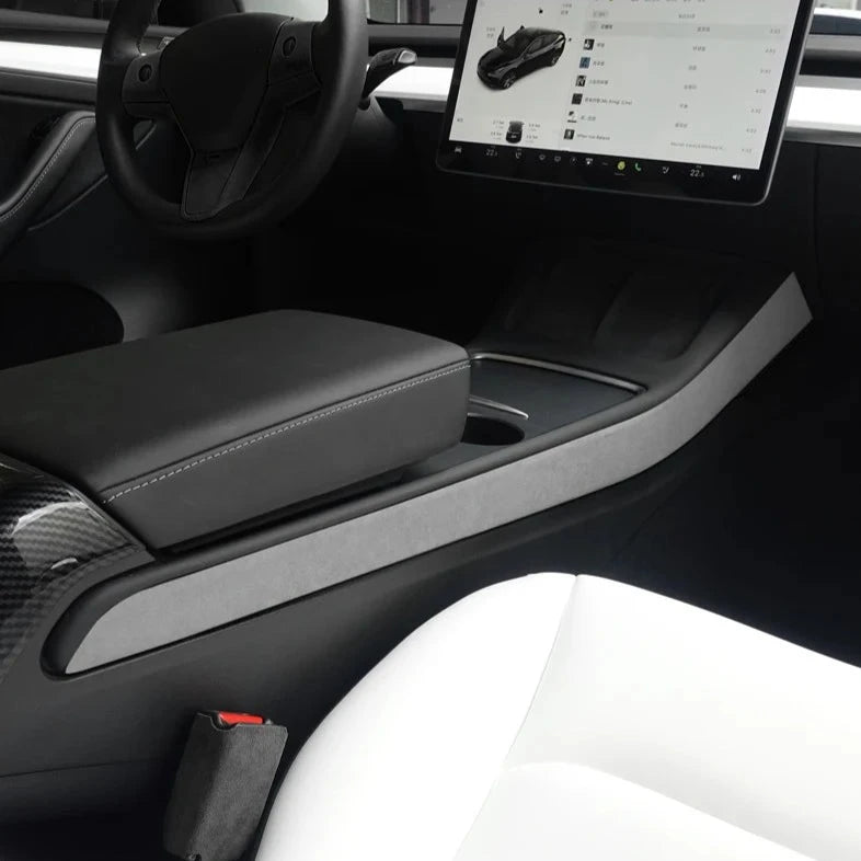 Alcantara Centre Console Side Strip for Tesla Model 3/Y 2021-2023