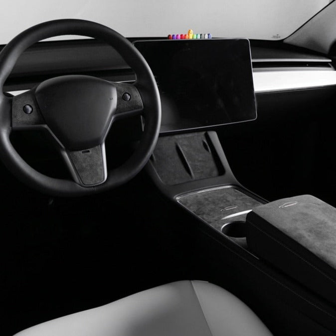 EVONE Alcantara Interior Trim Sticker Set for Tesla Model 3/Y 2021-23