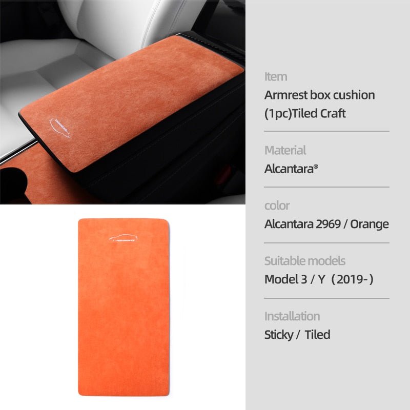 Alcantara Center Console Panel Stickers For Tesla Model 3/Y 2021-2023 - EVONE