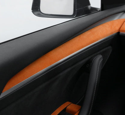 Alcantara Door Panel Trim Cover For Tesla Model 3/Y 2020-2023 (refreshed version)