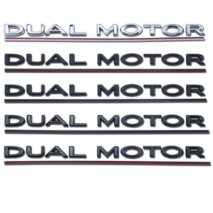 DUAL MOTOR Letters Emblem for Tesla Model S/3/X/Y