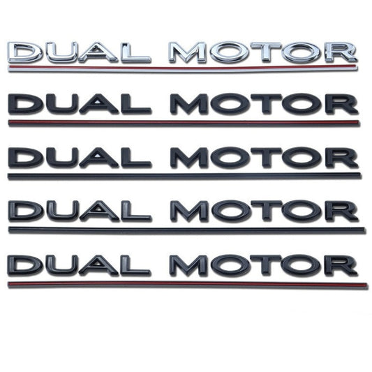 DUAL MOTOR Letters Emblem for Tesla Model S/3/X/Y