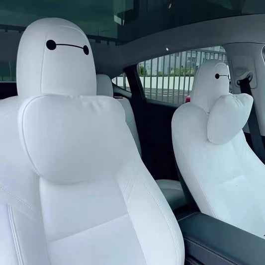 Baymax Seat Headrest Stickers for Tesla Model S/3/X/Y